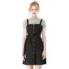 Allegra K Women's Classic Adjustable Strap A-Line Overall Denim Dress - 2 of 4