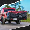 Mockins 70"x30"x6 Hitch Cargo Carrier with Rear Lights and 40 Cu.Ft. Red Cargo Bag - 2 of 4