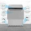 Newair 24" 4.0 Cu. Ft. Dual Drawer Commercial Grade Wine and Beverage Fridge, Stainless Steel Built-in Design, Weatherproof and Outdoor Rated - 4 of 4
