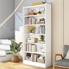 ORRD Modern White 7-Tier Library Bookshelf, 78” Tall Open Shelf Storage Unit with Anti-Tip Kit for Living Room, Home Office & Bedroom - 3 of 4