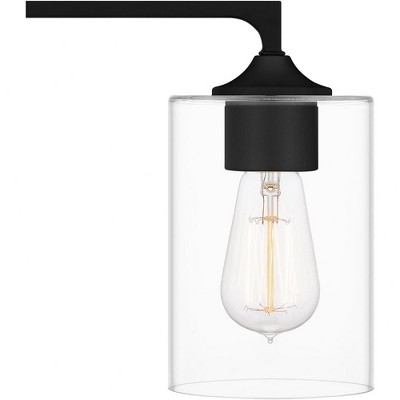 Prescott 24" Matte Black Cylinder Bath Light with Dimmable Feature