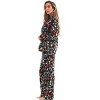 #FollowMe Printed Flannel Button-Front PJ Pant Set  Classic, Cozy Sleepwear - 2 of 3