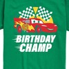 Boys' - Cars - Lightning McQueen Birthday Champ Short Sleeve Graphic T-Shirt - 2 of 4