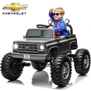 Joyracer Chevrolet 24V 4WD 2-Seater Ride On Truck for Kids, Electric Ride On Toys Cars with 7Ah Battery, Remote Control & MP3 - 1 of 4