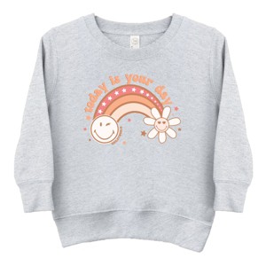 SmileyWorld Today Is Your Day Rainbow  - Toddler Graphic Sweatshirt and Youth Graphic Sweatshirt - 1 of 3
