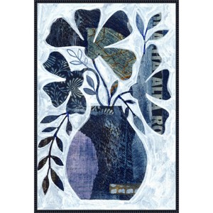 Amanti Art Indigo Blue Still Life No 2 by Susan Black Framed Canvas Wall Art - 1 of 4