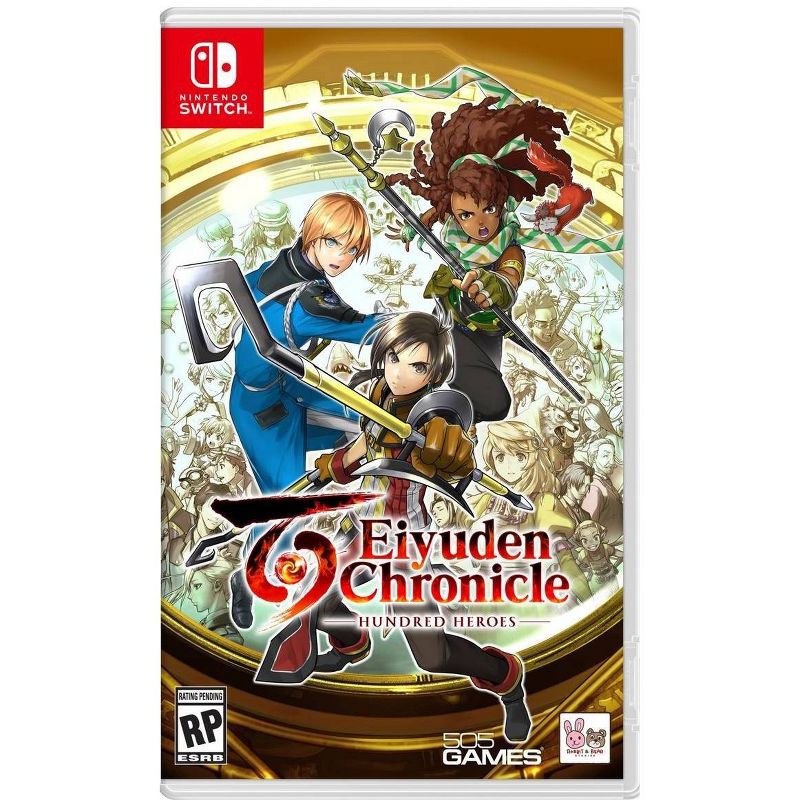 Eiyuden Chronicle: Hundred Heroes - Nintendo Switch: JRPG Adventure, 2D Pixel Art, 3DCG World, Suikoden Creators, 100+ Characters, Dynamic Combat, 1 of 7