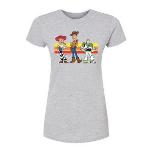 Women's - Toy Story - Buzz, Woody, And Jessie Fitted Graphic T-Shirt - 1 of 2