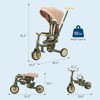7-in-1 Foldable Tricycles for 1-3 Year Olds, Toddler Bike, Birthday Gift and Toy for Boys and Girls, Toddler Tricycle with Parent Push Handle - 2 of 4