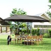 Outsunny 15ft Patio Umbrella Double-Sided Outdoor Market Extra Large Umbrella with Crank Handle for Deck, Lawn, Backyard and Pool - 2 of 4