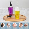 Cornucopia Brands 8oz Clear Oval Plastic Lotion Pump Borttles 8pk; Empty Containers w/ Black Pump Dispensers - 4 of 4