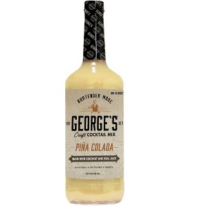 George’s Beverage Company Pina Colada Mix - 1L Bottle - Gluten Free, All Natural Mixer - 1 of 4