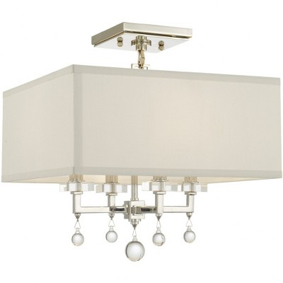 Crystorama Lighting Paxton 4 - Light Semi-Flush Mount in  Polished Nickel
