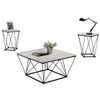 Sapphtopaz Modern Coffee Table with 2 End Tables Living Room Table Set Durable Center Table for Living Room,3pcs - 4 of 4