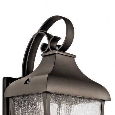 Forestdale Vintage Rain Collector Inspired Outdoor Wall Lantern in Distressed Bronze