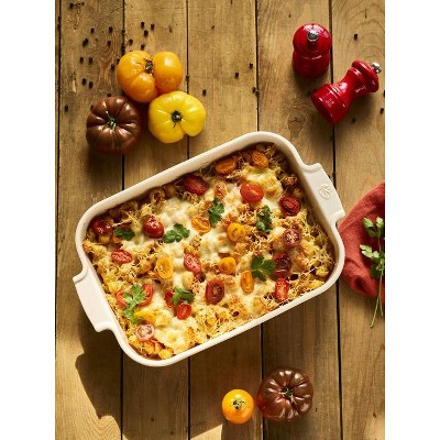 Ecru Ceramic Rectangular Casserole Dish, 11.25"