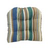 Blazing Needles, 19-inch U-Shaped Spun Polyester Outdoor Tufted Dining Chair Cushion - 2 of 2