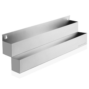KUTLER Speed Rails, Stainless Steel Liquor Bottle Rack Holder for Restaurants, Bars, Coffee Shops - 1 of 4