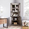 67" Farmhouse Corner Cabinet, 4-Door Storage Cabinet with Barn Door Design and Adjustable Shelves, Corner Hutch for Bathroom, Kitchen, Living Room - 3 of 4
