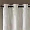 Ogee Knitted Jacquard Curtain Panel, Lucurious Sheen Textured Light Blocking Curtain for Various Decor Styles - 3 of 4