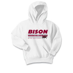 Kids Bethel High School Bison Name & Graphic Classic Fleece Hoodie