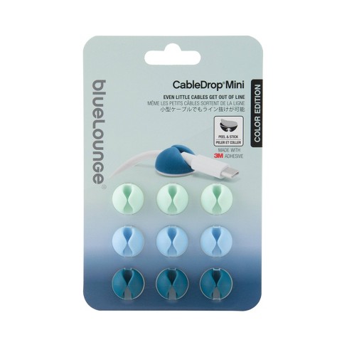 9pk CableDrop Mini Cable Router Clips Ombre Blue - BlueLounge - image 1 of 4