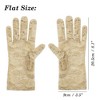 Unique Bargains Lace Women Short Vintage Breathable Elegant Wedding Gloves Beige 1 Pair - 3 of 4