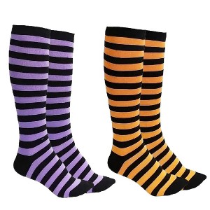 Thin Striped Pattern Knee High Socks from the Sock Panda (Women's Sizes, Adult Medium) - 1 of 3