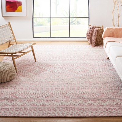 Ivory Elegance 6' Square Hand-Tufted Wool Area Rug