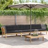 vidaXL - 4 Piece Patio Pallet Sofa Set with Cushions - Acacia Wood Modular Lounge Set for Garden/Patio - Brown & Anthracite - 2 of 4