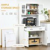 67" Buffet with Hutch, Modern Kitchen Pantry, Freestanding Cabinet with Glass Doors, Shelves and Drawers - 4 of 4