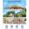 10FT Outdoor Patio Umbrella Portable Sun Shade with Push Button Tilt and Crank - 3 of 4