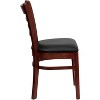 Emma and Oliver 2 Pack Ladder Back Wooden Restaurant Chair - 4 of 4