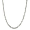 Black Bow Jewelry 5.25mm Sterling Silver Diamond Cut Rambo Flat Curb Chain Necklace - 3 of 4