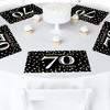 Big Dot of Happiness Adult 70th Birthday - Gold - Party Table Decorations - Birthday Party Placemats - Set of 16 - 2 of 4