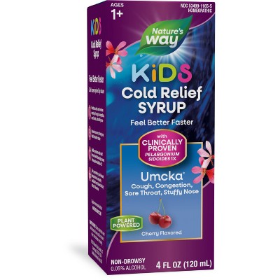 Nature's Way Kids Cold Relief Umcka Syrup - Cherry Flavored - 4 fl oz