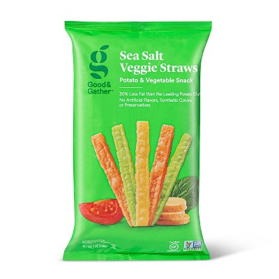 Sea Salt Veggie Straws - 7oz - Good & Gather™ – Target Inventory Checker –  BrickSeek