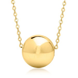 Ross-Simons Italian 14kt Yellow Gold Bead Necklace Size 18 - 1 of 4
