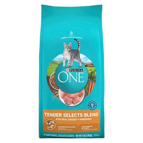 Purina ONE Tender Selects Blend with Real Chicken Adult Premium Dry Cat Food - 7lbs - image 1 of 3