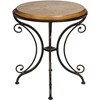 Kensington Hill Traditional Wood Black Round Accent Table 22 1/4" Wide Gold Brushed for Living Room Bedroom Bedside House Office - 4 of 4