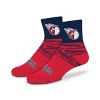 MLB Cleveland Guardians Youth Quarter Socks - 2pk: Cushioned Heel & Toe, Knit Fabric - 2 of 4