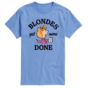 Men's - Peanuts - Blondes Get More Done Short Sleeve Graphic T-Shirt - 1 of 4