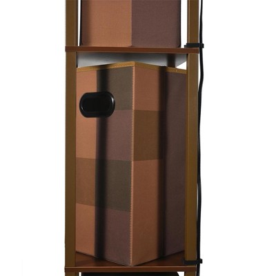 5' Multifunctional Minecraft Torch Floor Lamp with Storage
