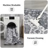 Washable Vintage Medallion Area Rug - Non-Slip, Non-Shedding Low Pile Foldable Carpet for Living Room, Dining Room,Bedroom, Office - 4 of 4