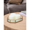 3x3 Pillar Candles Set of 3 - Rustic Unscented No Drip Ivory Candles for Home Decor, Weddings, Centerpieces - 4 of 4