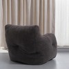ROOMTEC Bean Bag Chair, Velvet Tufted Foam Accent Lazy Sofa Chair Floor Couch Chair - 3 of 4