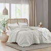 510 Design Full Porter Soft Washed Pleated Comforter Set Silver - image 4 of 4