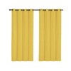GoodGram 2 Pack Hotel Thermal Grommet 100% Blackout Window Curtain Panels - 2 of 3