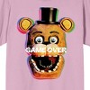 Five Nights At Freddy's Game Over Men's Cradle Pink Crew Neck Short Sleeve T-shirt - 2 of 2