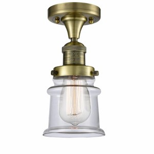 Canton - 1 Light Semi-Flush Mount In Industrial Style-11.5 Inches Tall and 6 Inches Wide - 1 of 1